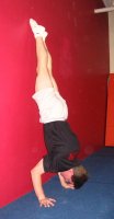 Handstand push up - facing the wall